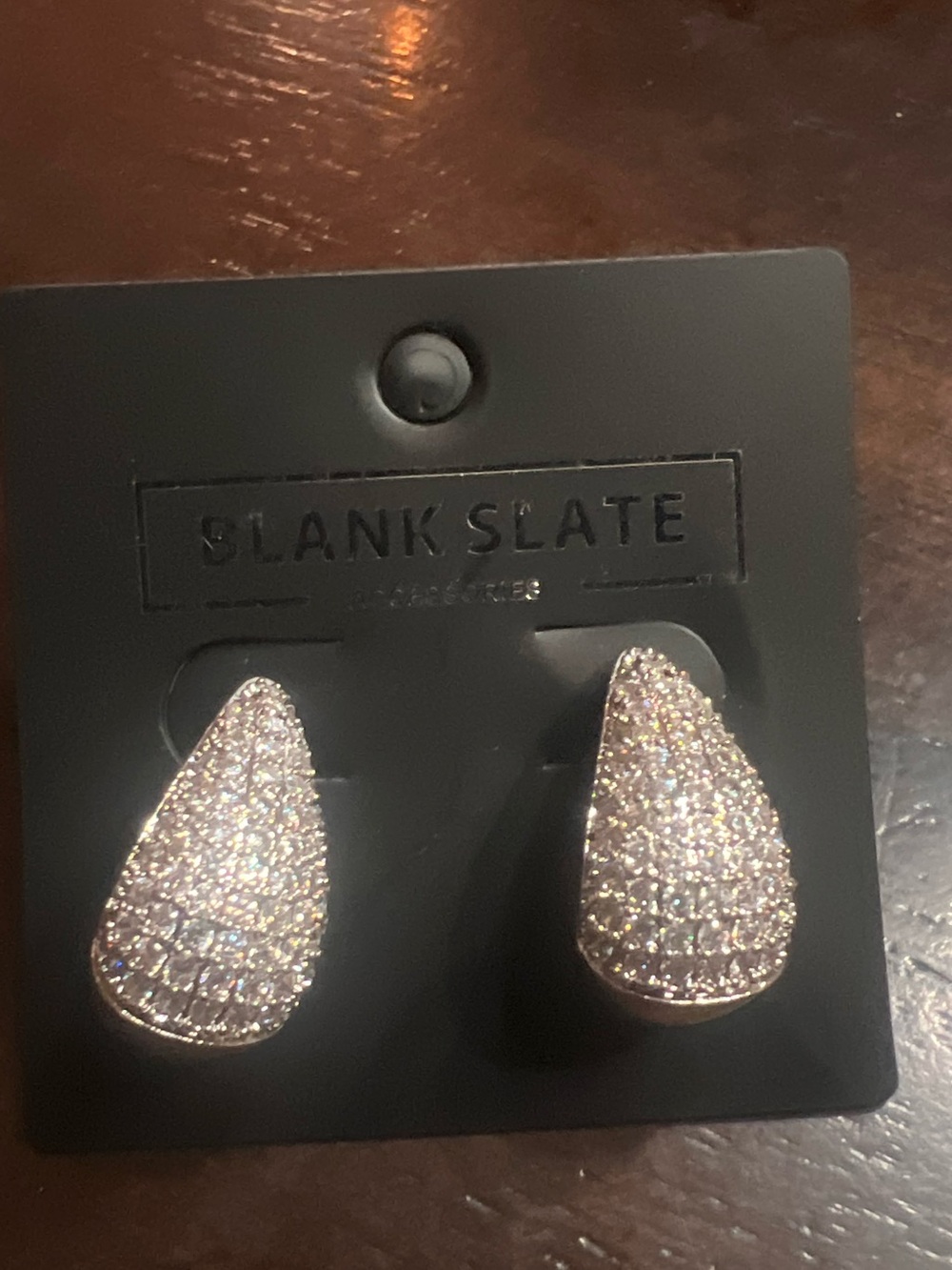 Silver color Rhinestone Crystal stud earrings